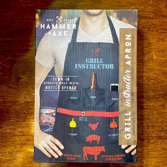 Hammer + Axe Grill Instructor Apron - Picture 1 of 2